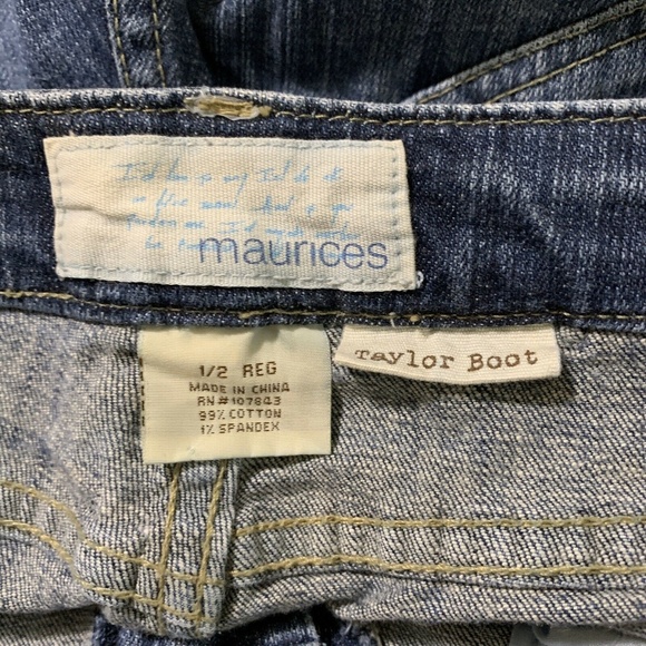 Maurices Jeans Size 1 2 Regular Taylor Boot Medium - Picture 5 of 5